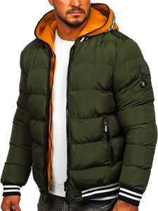 Steppelt téli férfi dzseki zöld színben Bolf 6900