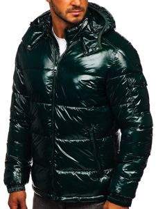 Steppelt téli férfi sportdzseki zöld színben Bolf 974