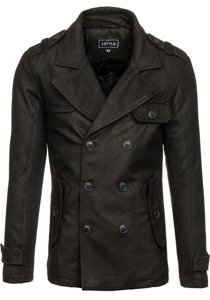 Téli férfi kabát fekete Bolf 3123