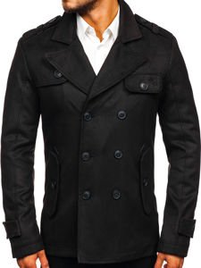 Téli férfi kabát fekete Bolf 3123