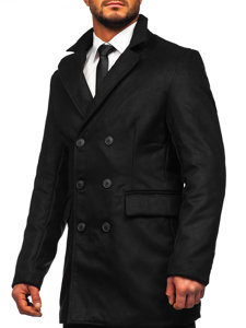 Téli férfi kabát fekete színben Bolf 79B3-073