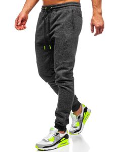Vastag férfi jogger nadrág antracitszürke-szeladon színben Bolf Q3778